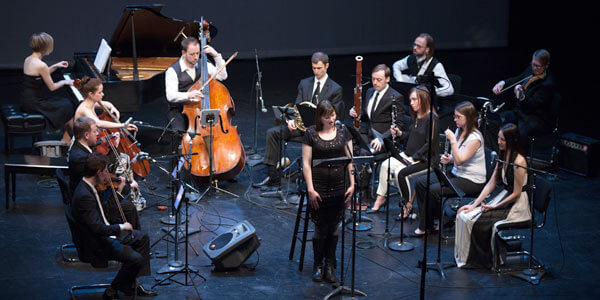 Fifth House Ensemble with guests Martha Cluver, Grey McMurray, and Caleb Burhans (photo credit: SnoStudios Photography)