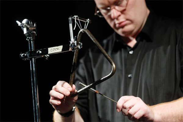 Percussionist Mark Cook (photo courtesy BGSU Marketing & Communications, all rights reserved)