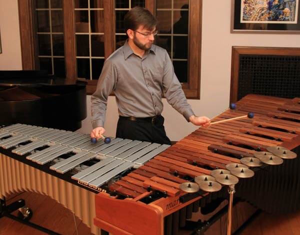 Percussionist Luke Rinderknecht (photo credit: Tom Abelson)