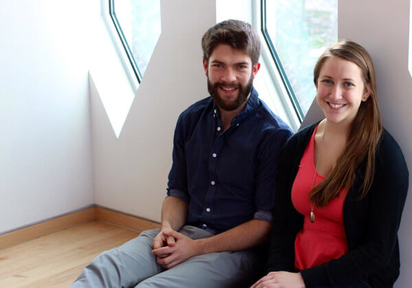 Bassoonist Ben Roidl-Ward and flutist Hannah Hammel (photo by Carina Wu)