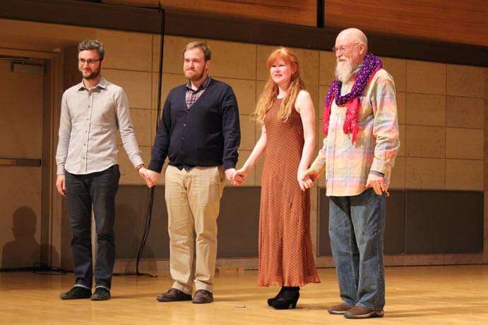 Samuel Carl Adams, Danny Clay, Sarah Cahill, and Terry Riley (photo: NMG)