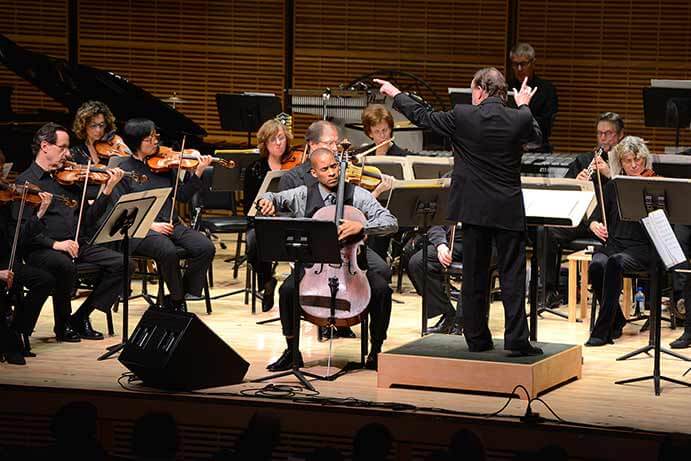 Khari Joyner with the ACO--Photo by Pete Checchia