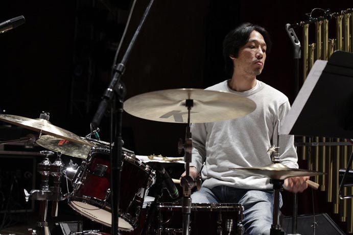 Percussionist Ian Ding (photo by Matthew Wireman)