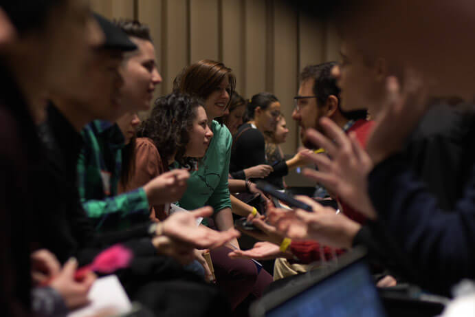 Composer-Performer Speed Dating at New Music Gathering 2016 (photo: Tina Tallon)