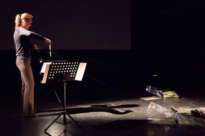 Yulia Migunova performs Alexander Khubeev's The Hum--Photo by Emilie Kiilerich