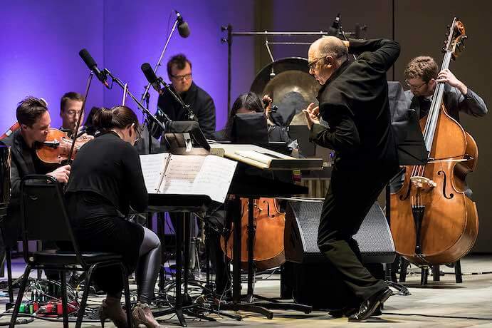 Rite of Spring arr. Cliff Colnot with Steven Schick (conductor) and ICE--Photo by David Bazemore