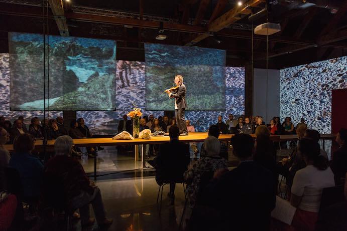 Tracy Silverman performs at the Opera Omaha ONE Festival