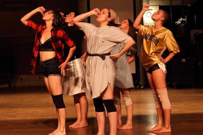 Dancers perform a new work with music and choreography by Vivian Kim at Joslyn Art Museum during Omaha Under the Radar 2016