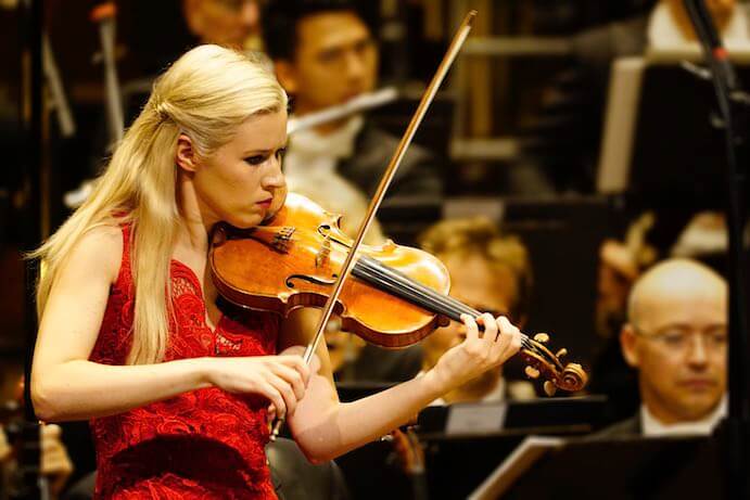 Eldbjørg Hemsing performs with the Oslo Philharmonic at Ultima Oslo Contemporary Music Festival