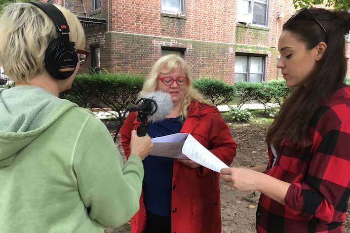 Ann Heppermann, Halley Devestern, and Annie Sage-Whitehurst recording Buick City: 1:00AM