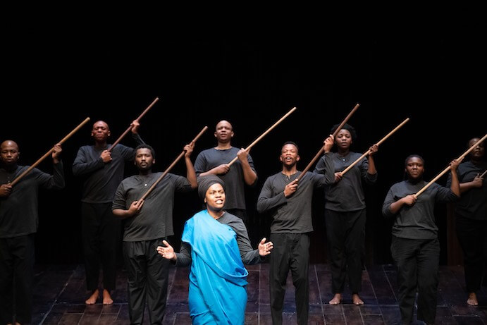 Isango Ensemble performs SS Mendi: Dancing the Death Drill--Photo by Thor Brødreskift