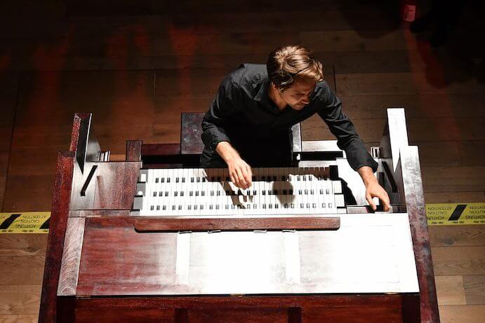 Kit Downes performs at Battersea Arts Centre during the 2019 Proms--Photo by Chris Christodoulou