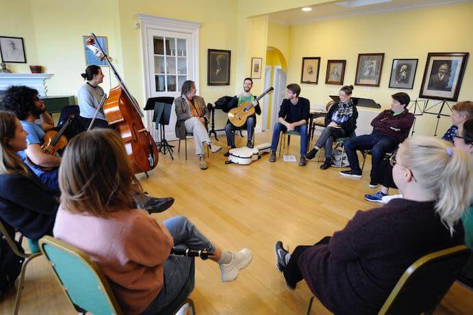 Red Note Ensemble's Advanced Academy program--Photo by Colin Hattersley