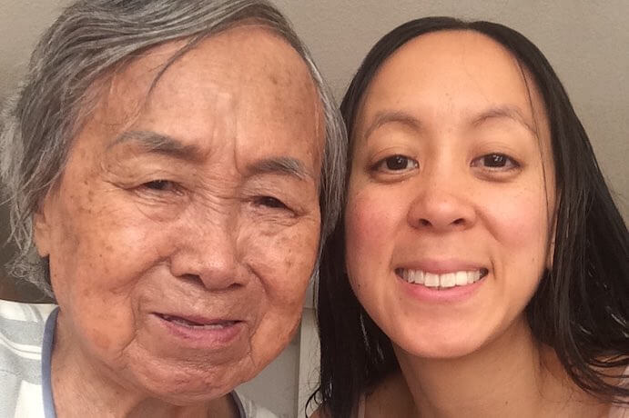 Melisa Tien with her grandmother, Chou Chi Lee--Photo courtesy of the artist