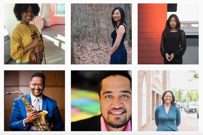 Colors of Classical Music features: Maya Giles, Clara Yang, Vidita Kanniks, Steven Banks, Maika’i Nash, and Elizabeth Hill