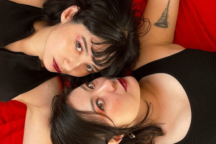 Percussion duo NOMON (Shayna and Nava Dunkelman)--Photo courtesy nomonmusic.bandcamp.com