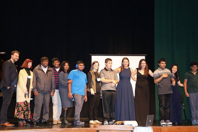 Lynx Project Autism Advocacy Series composers, performers, writers taking a bow--Photo by Andrei Stoltz