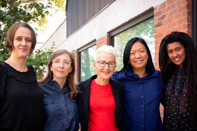 Ingrid Laubrock, Mary Halvorson, Myra Melford, Susie Ibarra, and Tomeka Reid