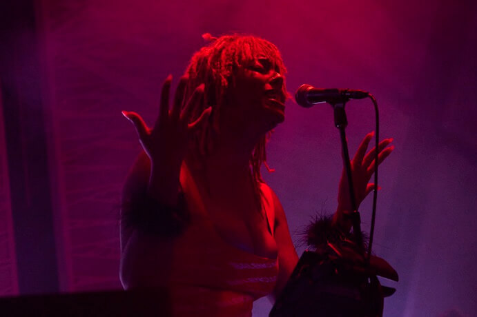 Juliana Huxtable at National Sawdust's "Archive of Desire" festival -- Photo by Zachary Schulman