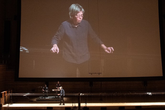 Ellen Fullman and The Living Earth Show perform Elemental View at EMPAC -- Photo by Michael Valiquette