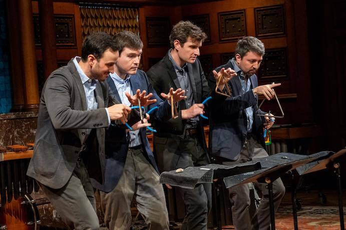 Sandbox Percussion performs at the Park Avenue Armory -- Photo by Stephanie Berger