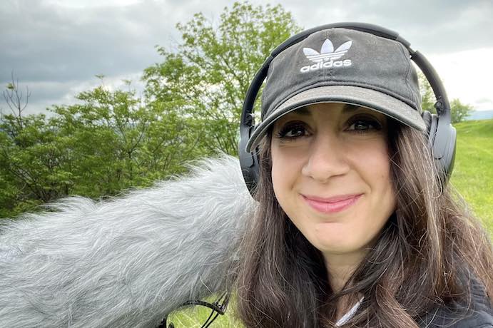 Mary Kouyoumdjian in Armenia conducting field work -- Photo courtesy of the artist