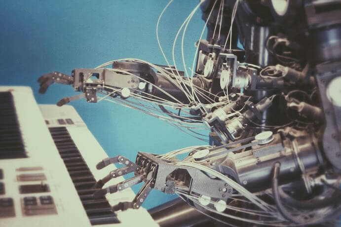 Robot Pianist -- Image by Possessed Photography