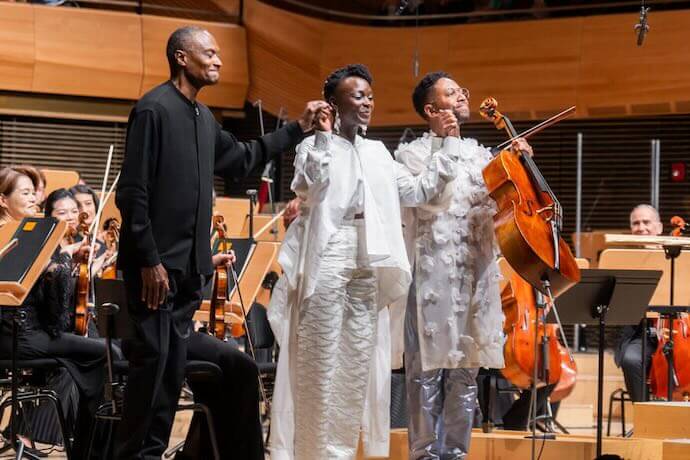 Thomas Wilkins, Nathalie Joachim, Seth Parker Woods -- Photo by Chris Lee