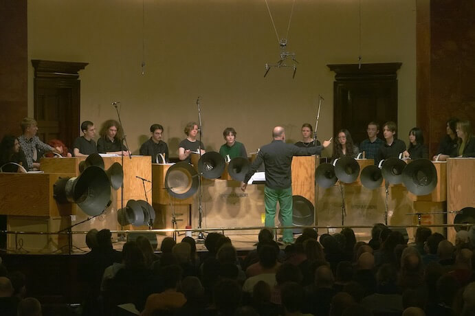 The Orchestra of Futurist Noise Intoners, conducted by Luciano Chessa -- Photo courtesy of Wigmore Hall